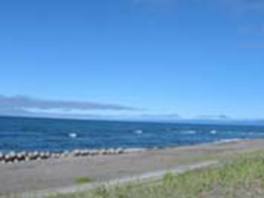 目の前にはオホーツク海が広がる