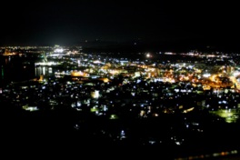 小松島市の夜景が見渡せる
