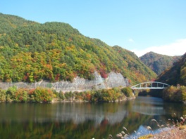増富大橋と紅葉