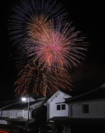 色鮮やかに咲き誇る花火を堪能できる