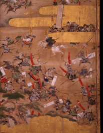謙信と信玄の死闘を描いた川中島合戦図屏風