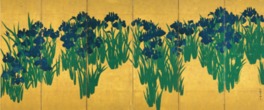 「燕子花図屏風」は毎年4月半ばから4週間だけ展示される