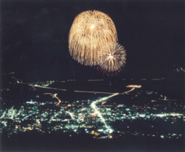 夜空に咲く花火は圧巻の一言