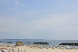 茨城県境近くに位置する遠浅の海水浴場