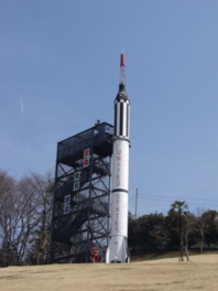 アメリカ製のロケットが間近で見られる展望台