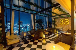 ブリーゼブリーゼ33階、地上160mから大阪の街を見渡すことができる