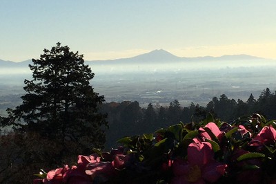筑波山後方からの初日の出を見届けるファンは多い