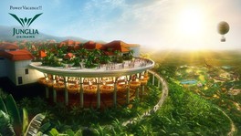 ダイナミックなパークの地形のなかで最も高いところにあるINFINITY TERRACE(インフィニティ テラス)