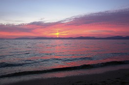 宍道湖に沈む夕陽は見どころ