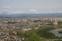 嵐山公園展望台からの眺望