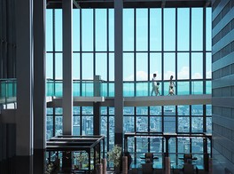 名古屋の市街地や郊外の風景をパノラマで楽しめる