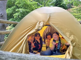 1年を通じて持ち込みテントによる宿泊ができる