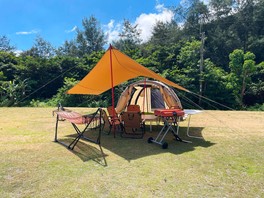 大自然の中でキャンプが楽しめる