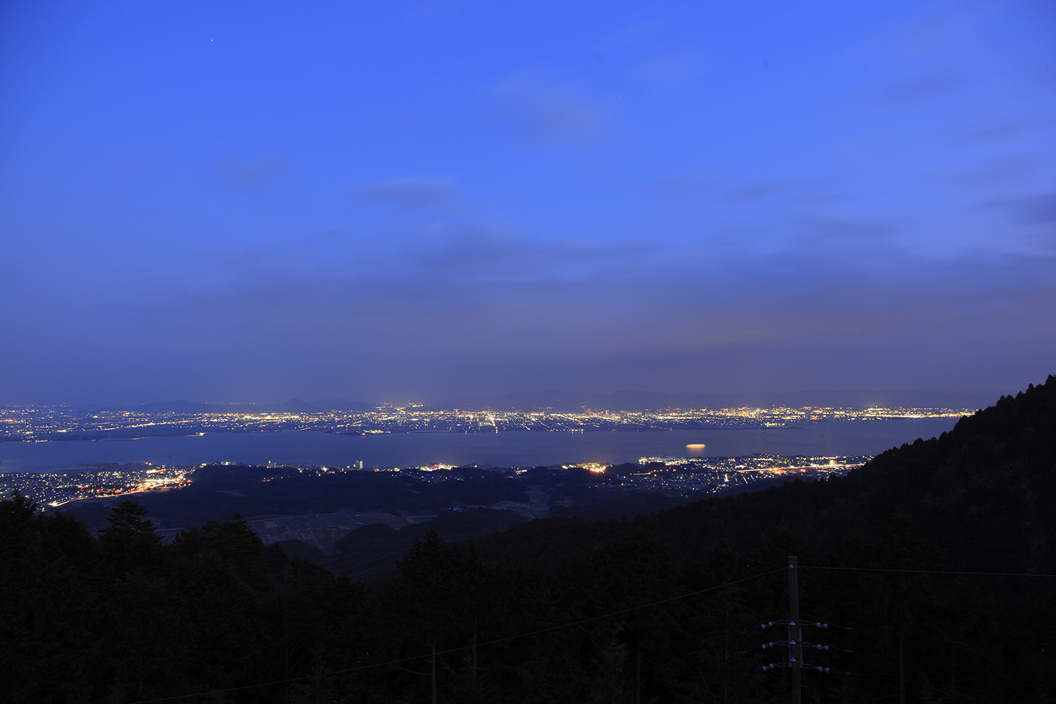 奥比叡ドライブウェイ 琵琶湖展望台 夜景時間 Yakei Hours ウォーカープラス