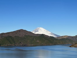公園から眺める富士山の絶景