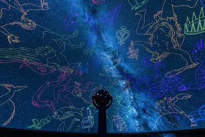 道内最大級のプラネタリウムがある