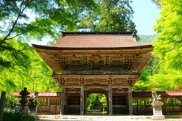 1723年に建立された桜門