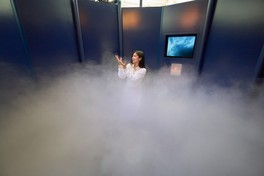 博物館で雲の中を体験できる