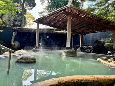 春は桜、初夏は新緑を眺めながら温泉を堪能