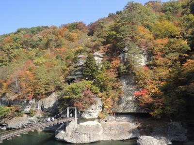 塔のへつりの紅葉 福島県 の情報 ウォーカープラス